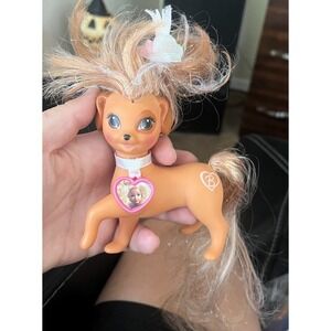 VINTAGE 1994 MATTEL BARBIE PRETTY LOVIN' PETS MANDI‎ BROWN PUPPY DOG TOY